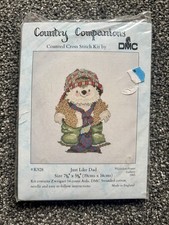 DMC Counted Cross Stitch Kit - Country Companions Just Like Dad K928