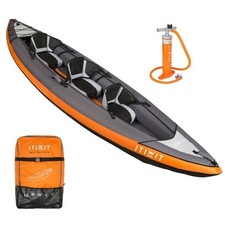 Inflatable 3 person ITIWIT Kayak 2 Paddles, Bag, 2 Life Jackets and Pump