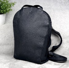 VOI Leather Backpack Black