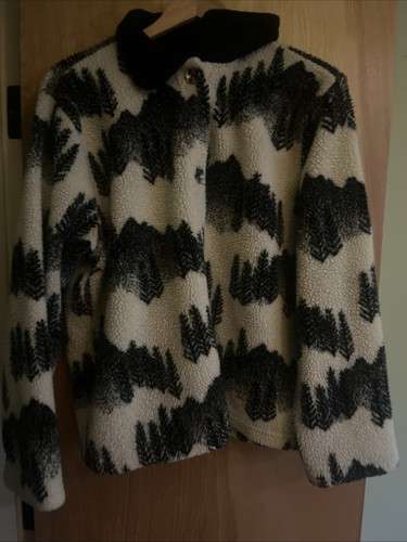 Forest print wool cardigan - print,