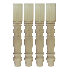 Set of 4 Chunky Pine Knock-Down Farmhouse Table Legs 115 x 736mm 29"  A5FHK/D