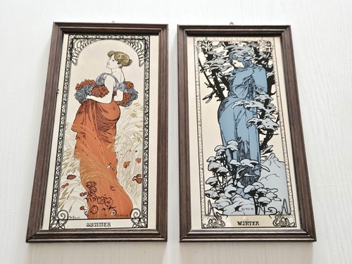 Rare pair alphonse mucha - of,