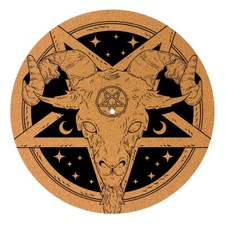 Baphomet Vinyl CORK SLIPMATS /