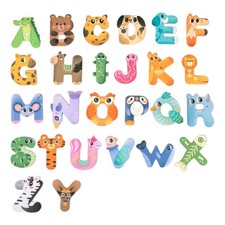 Letter Magnets for Kids Cartoon Alphabet Fridge Magnet for Preschool Children