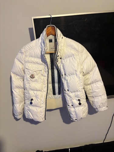 Moncler white short ribbed - ,
