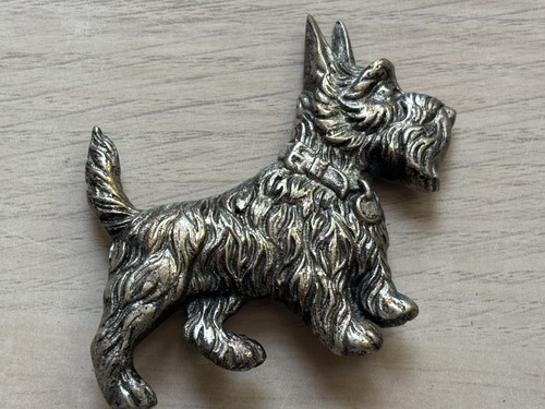 Vintage metal scottie dog - vintage,