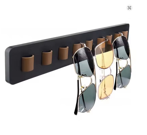 Wooden eyeglass storage rack - wooden,