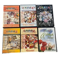 Lot 6 x Card Creations CD-ROMs - Flowers + Christmas + Celebrations - Papercraft