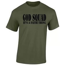 Men's T-Shirt GOD Squad  Christian Jesus Faith Hope Easter Christmas Church