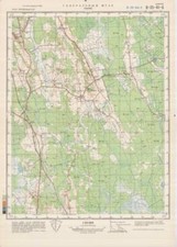 Russian Soviet Military Topographic Map – RAKKE (Estonia), 1:50 000, ed.1982