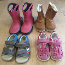 x4 Clarks & John Lewis Sandles x2 Boots x2 Kids Toddler Bundle Size 4G 4.5G