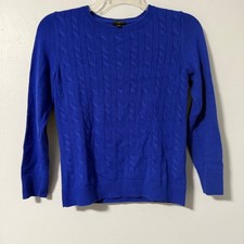 Talbots Royal Blue Cable Knit