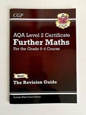 AQA Level 2 Certificate Further Maths CGP Revision Guide 9-4 Course