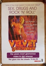 Velvet Goldmine (1998) - original UK video/DVD poster  - glam rock classic !