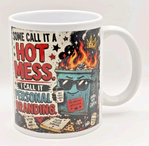 Funny dumpster fire mug some - funny,