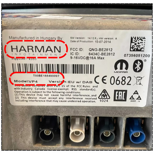 Unlock code harman - harman, radio