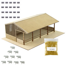 OO Gauge Livestock Barn and