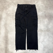 Levis Cargo Pants Mens 29” Loose Fit Vintage Denim Trousers, Black