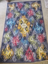 VINTAGE 1960's 70S rug Multicoloured 190cm x 130cm