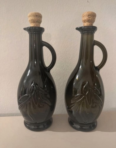 Dark green olive - green, bottles
