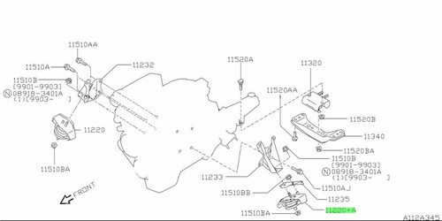 Oem insulator engine mounting - oem,