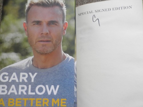 Gary barlow hand signed - gary, book