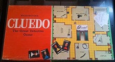 CLUEDO THE GREAT DETECTIVE GAME 1972 VERSION WADDINGTONS NICE CONDITION COMPLETE