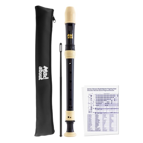 Descant recorder black - recorder,