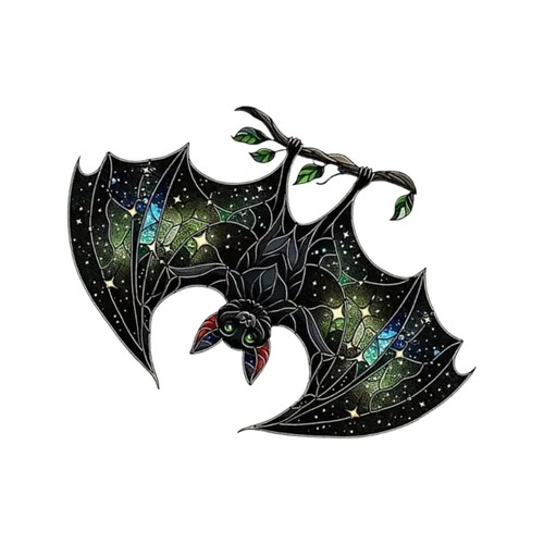 Bat stained glass suncatchers - bat,
