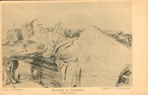 Tolstoy reading sofa - sofa, by
