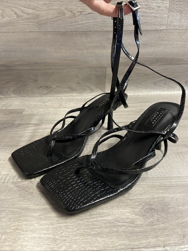 Topshop black square toe - topshop,