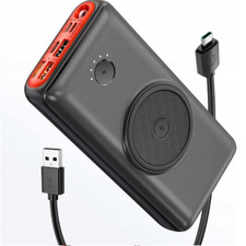 JIGA Power Bank 30000mAh Fast Charging 22.5W Portable Wireless USB C Battery