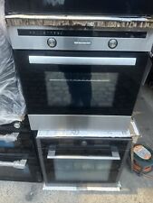 Cooke & Lewis CLPYSTa Built-in Single Pyrolytic Oven - Brushed black & grey stai