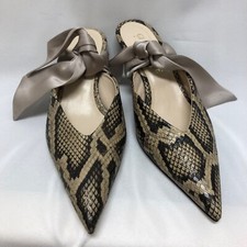 Auth GIA COUTURE Bow Snakeskin