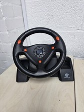 Sega Dreamcast Official Race Racing Game Controller Steering Wheel HKT-7430