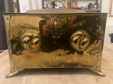 Brass Art Nouveau Coal Bin