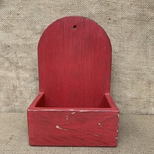 Rustic Wall Box - Worn Red
