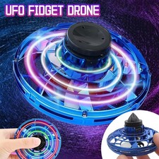 LED Flying UFO Spinner Toy