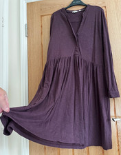 Fat Face Plum (Purple) Knee Length Jersey Dress, Size 14
