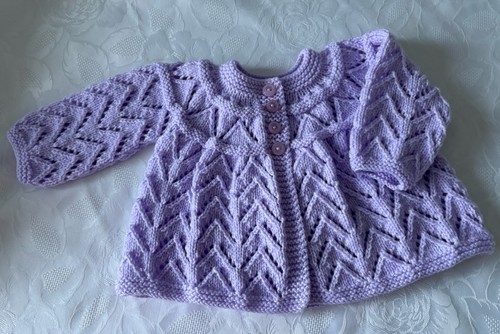 New hand knitted girl lilac - knitted,