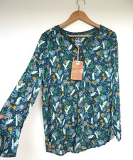 MANTARAY teal blue green yellow white DANDELION blouse shirt Size 18 NEW TAGS