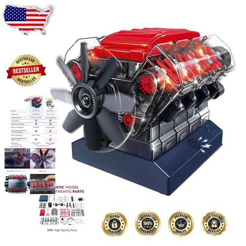 Working engine model - v8,