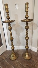Vintage Moroccan Brass Pillar