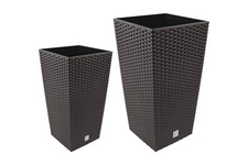 Square Planters Brown