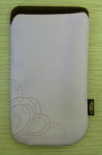 Genuine Nokia Pink Fabric Pouch 7373 & mobiles up to 100mm x 60mm  