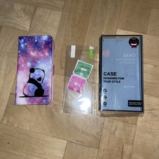 New OPPO Reno 3 Pro 5G / Find X2 Neo Panda Design Flip Wallet Case + Protector