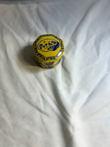 Yellow blue octagonal - &,