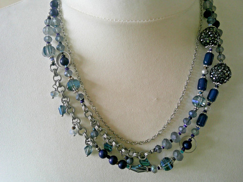 Navy blue grey - navy, crystal