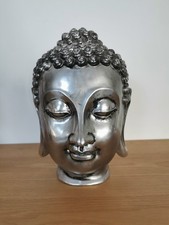 Silver Coloured Resin Buddha
