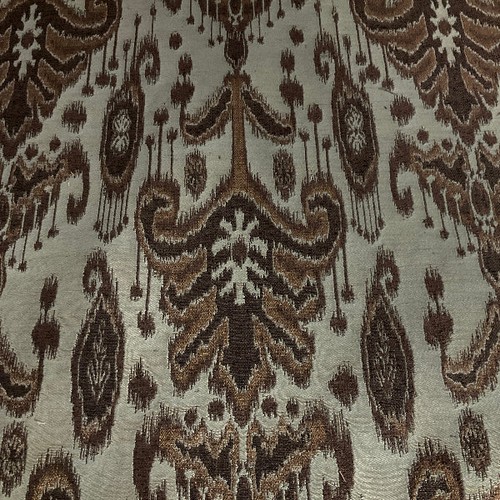 Blue brown ikat design - ikat,